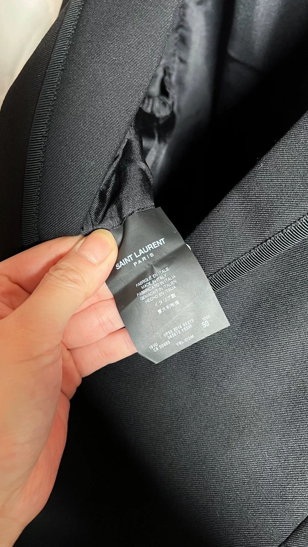 Saint Laurent Paris Saint Laurent Men's Black Blazer Size US M / EU 48-50 / 2 - 4 Thumbnail
