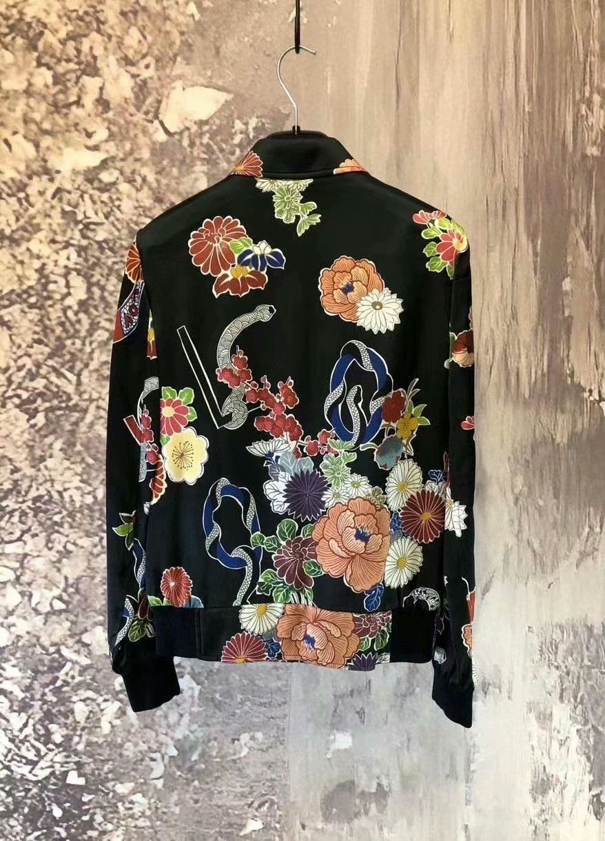 Saint Laurent Paris Saint Laurent SLP Floral Print Women's Jacket Size XXS / US 00 / IT 34 - 2 Thumbnail
