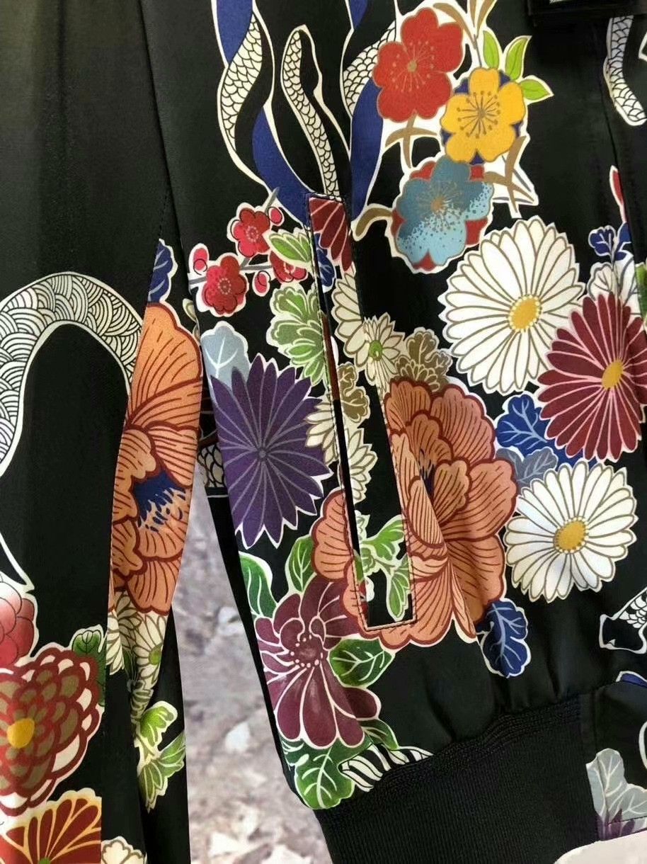 Saint Laurent Paris Saint Laurent SLP Floral Print Women's Jacket Size XXS / US 00 / IT 34 - 4 Thumbnail