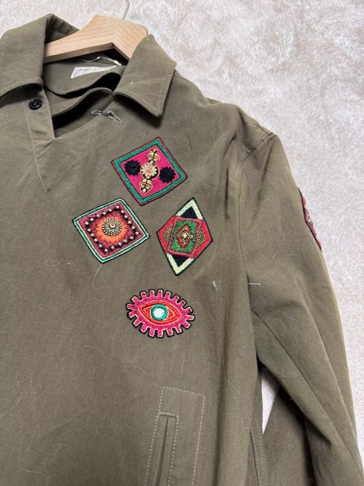 Saint Laurent Paris Saint Laurent YSL Patched Embroidered Jacket Size US S / EU 44-46 / 1 - 2 Thumbnail