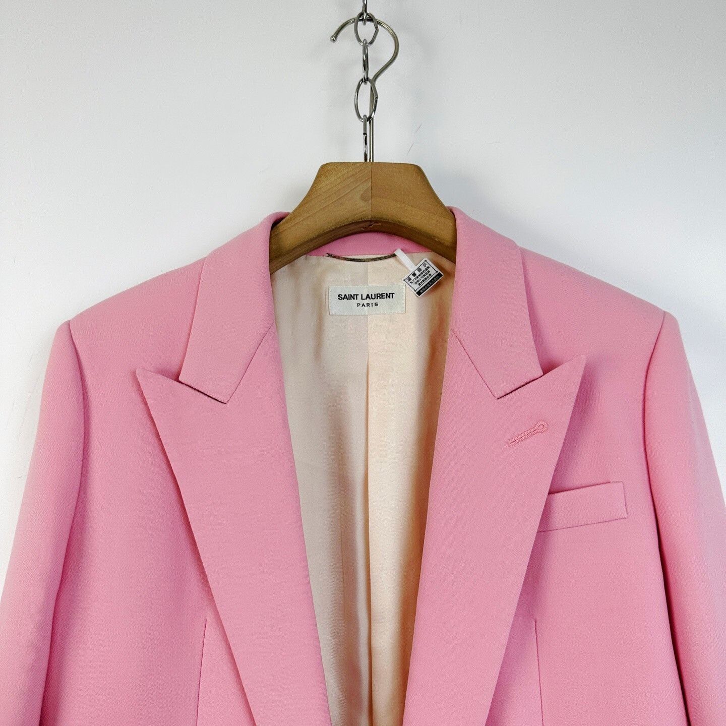 Saint Laurent Paris Saint Laurent Pink Women's Blazer Size L / US 10 / IT 46 - 3 Thumbnail