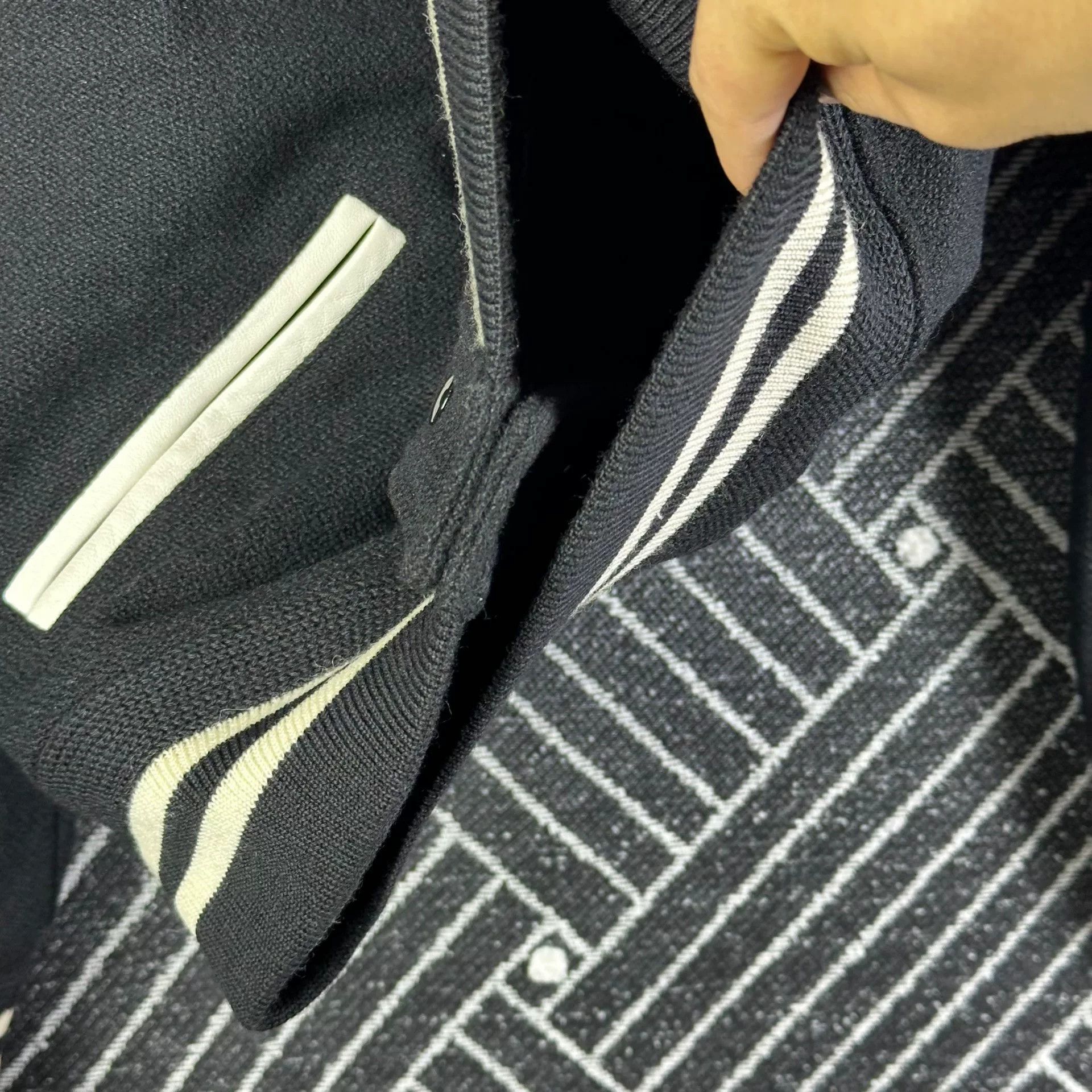 Saint Laurent Paris Saint Laurent Striped Varsity Jacket Size XS / US 0-2 / IT 36-38 - 6 Thumbnail