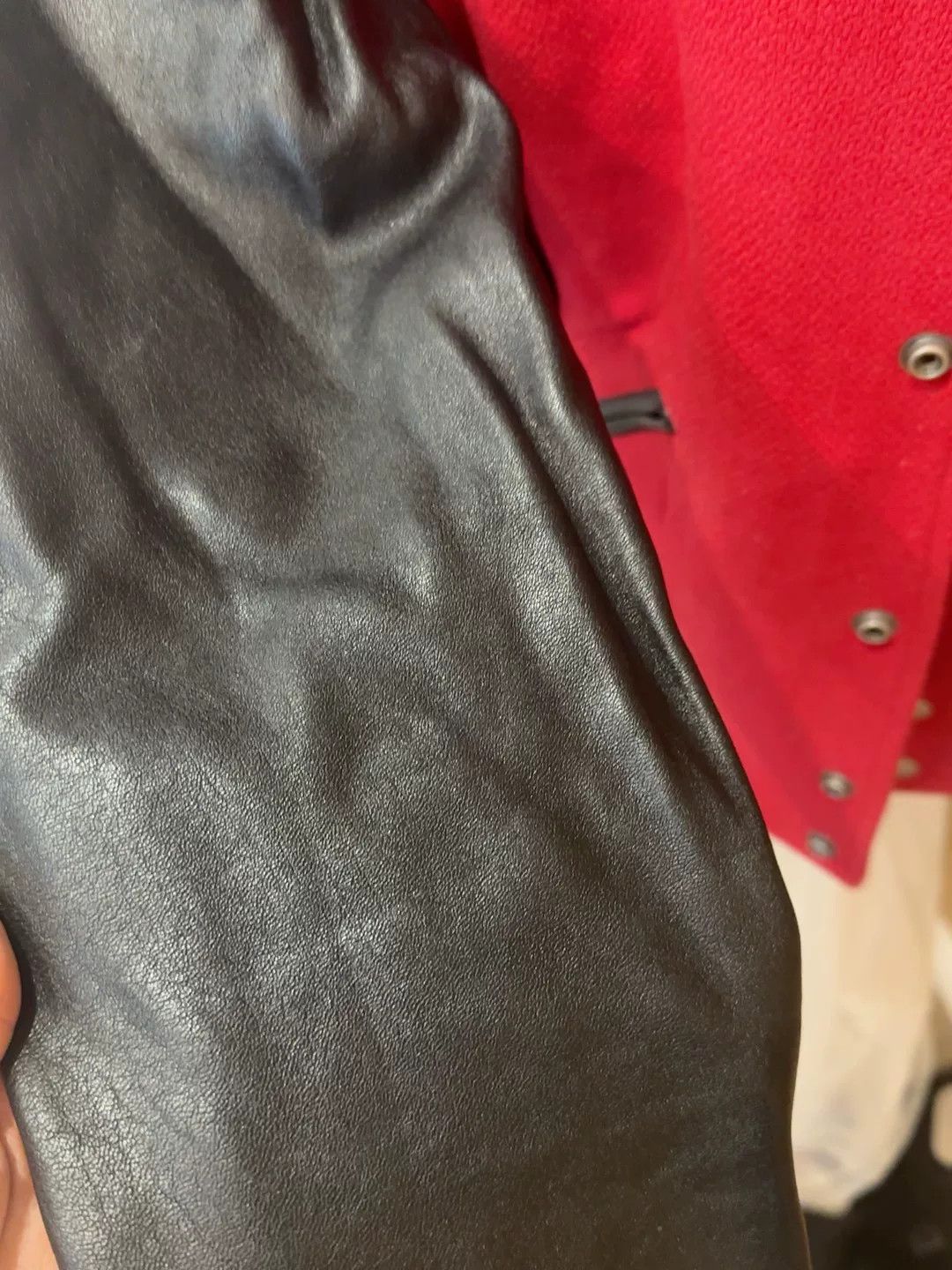 Saint Laurent Paris Saint Laurent Heaven Red Black Varsity Jacket Size US M / EU 48-50 / 2 - 5 Thumbnail