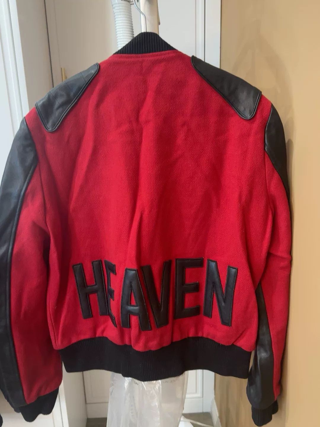 Saint Laurent Paris Saint Laurent Heaven Red Black Varsity Jacket Size US M / EU 48-50 / 2 - 6 Thumbnail