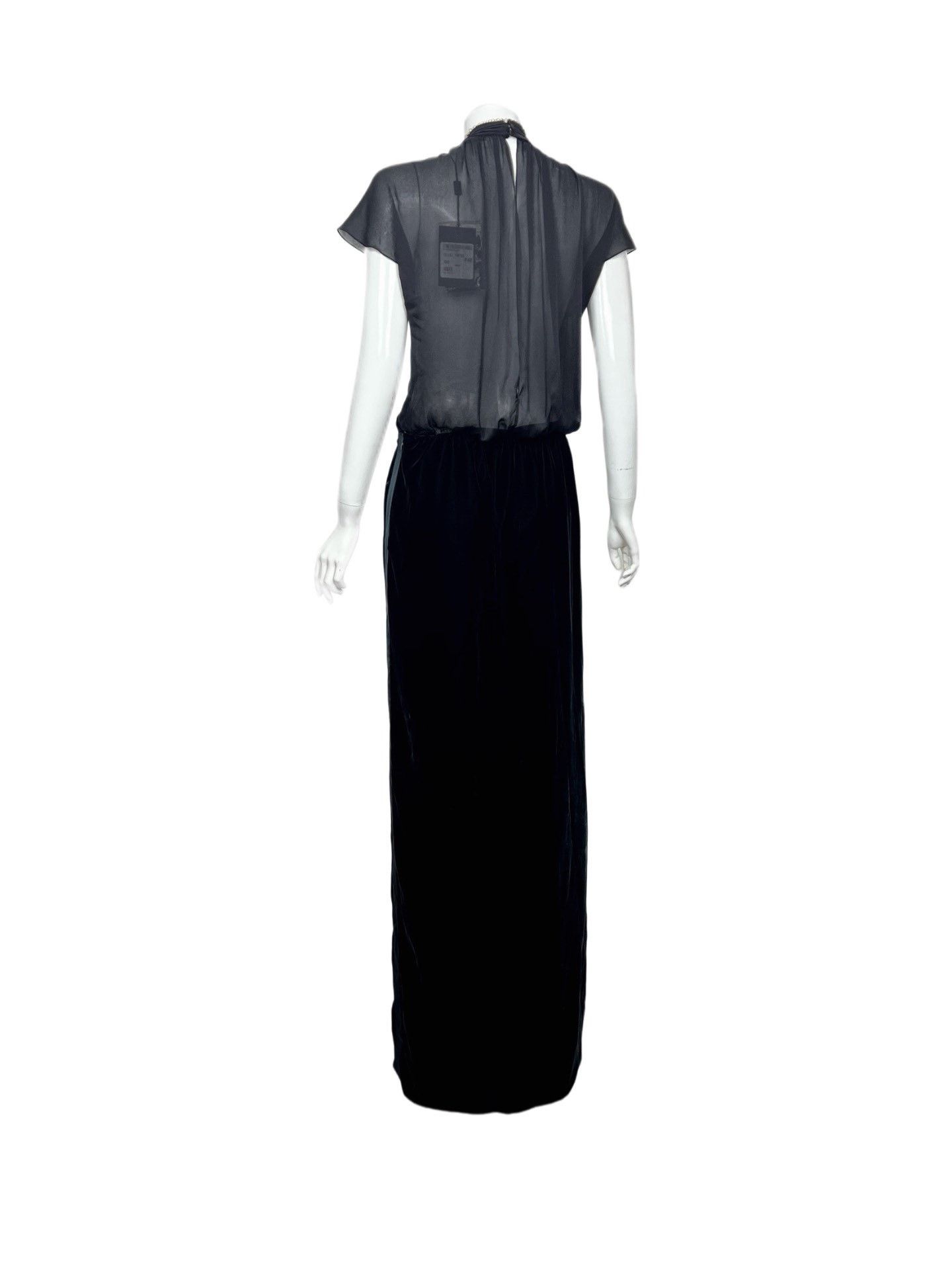 Saint Laurent Paris Yves Saint Laurent Velvet Silk Evening Dress Size M / US 6-8 / IT 42-44 - 4 Thumbnail