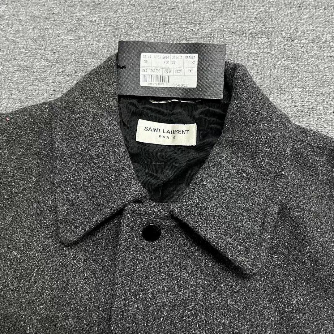 Saint Laurent Paris Saint Laurent Gray Varsity Jacket Size US M / EU 48-50 / 2 - 3 Thumbnail