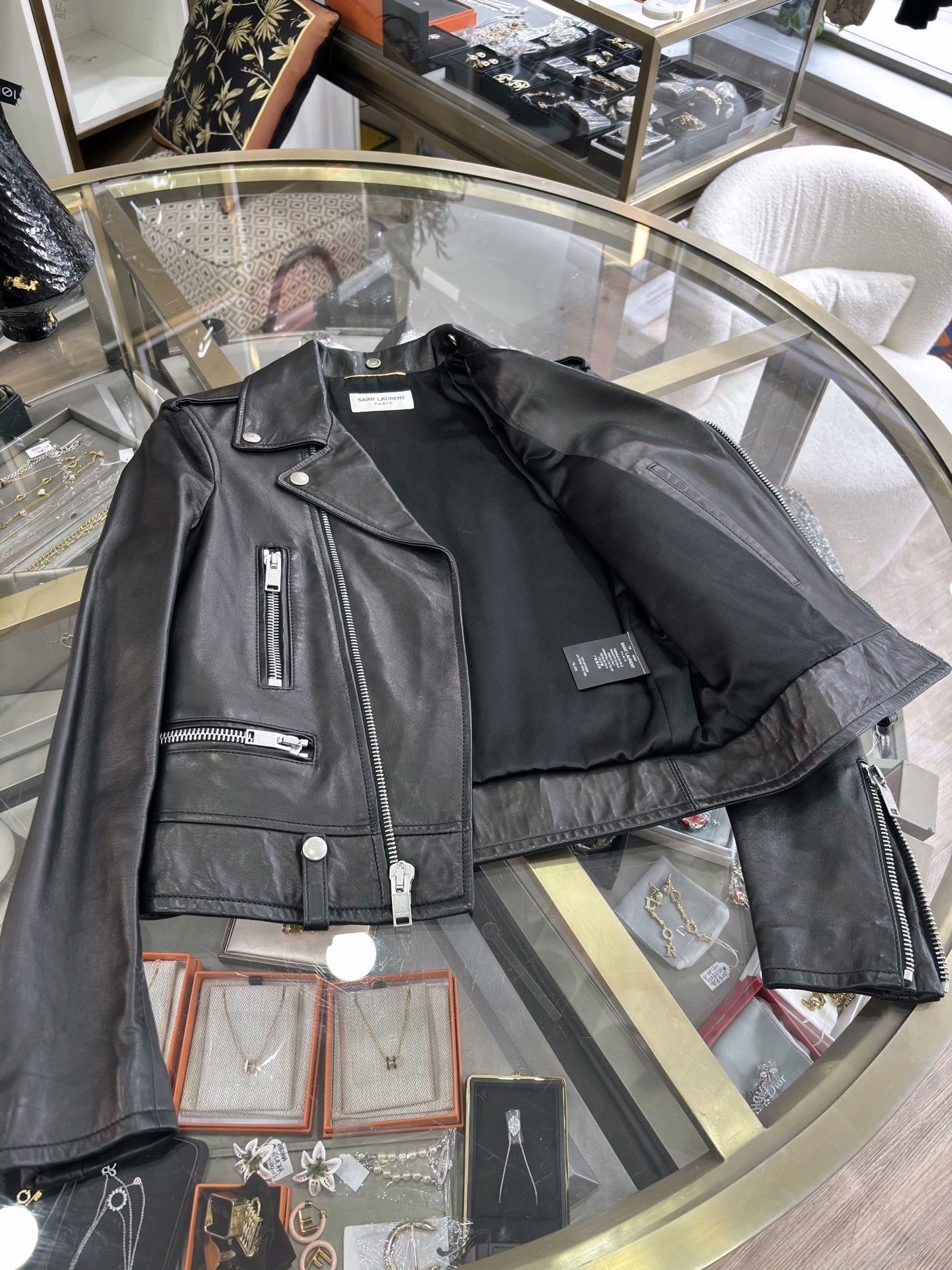 Saint Laurent Paris YSL Saint Laurent 2018FW Sheepskin Biker Jacket Size XS / US 0-2 / IT 36-38 - 9 Thumbnail