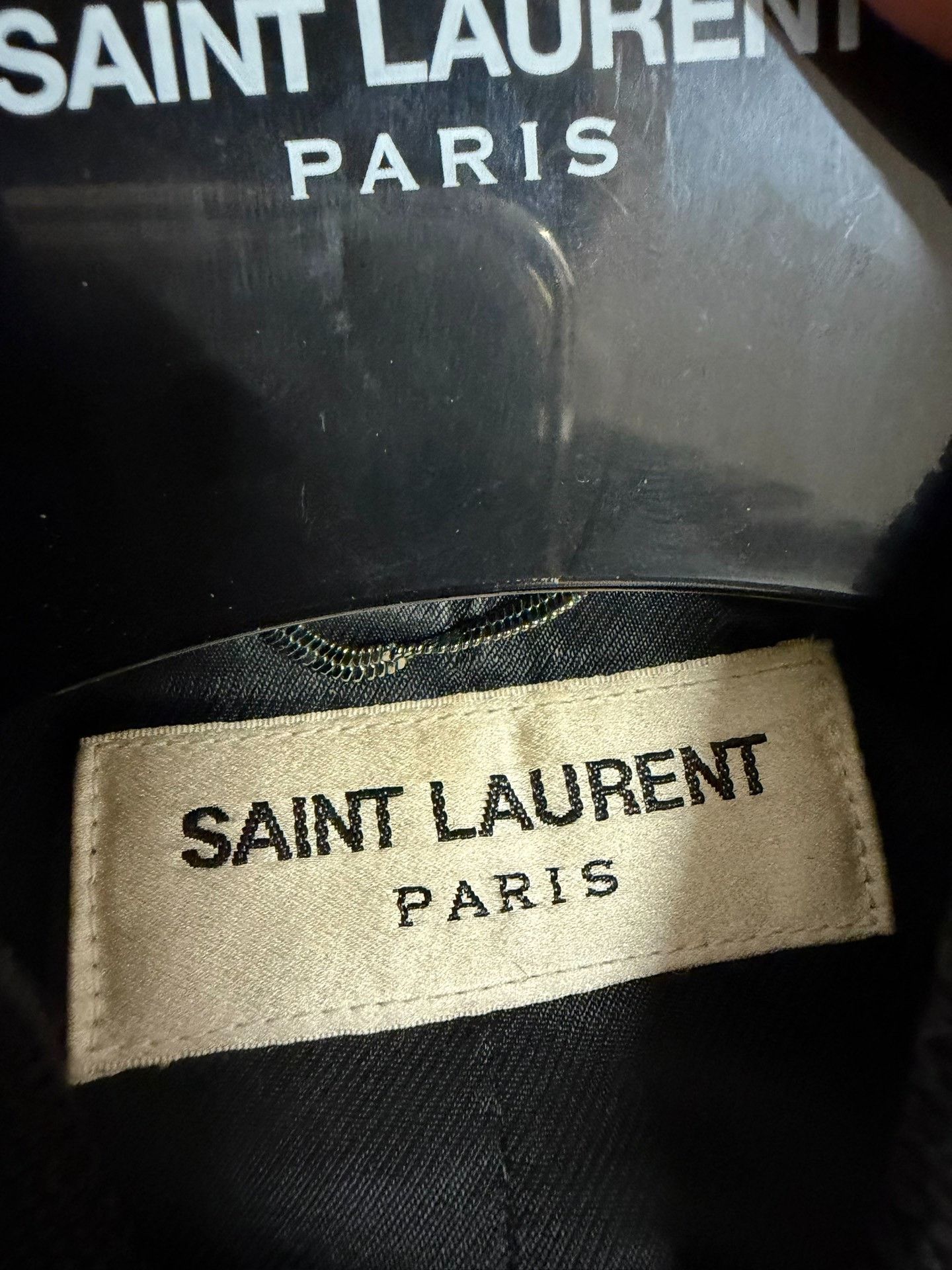 Saint Laurent Paris Saint Laurent 14FW Black White Baseball Jacket Size US L / EU 52-54 / 3 - 3 Thumbnail