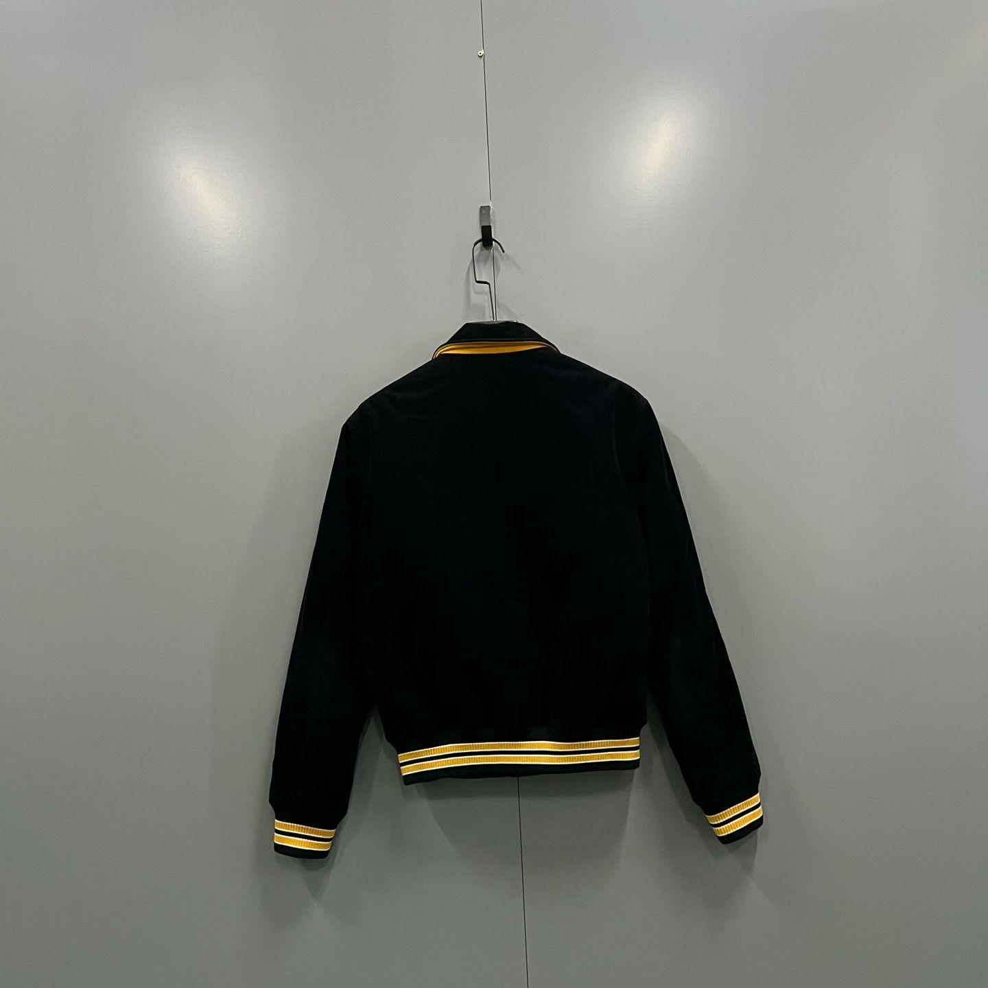 Saint Laurent Paris Saint Laurent Black Corduroy Logo Jacket Size US S / EU 44-46 / 1 - 2 Thumbnail