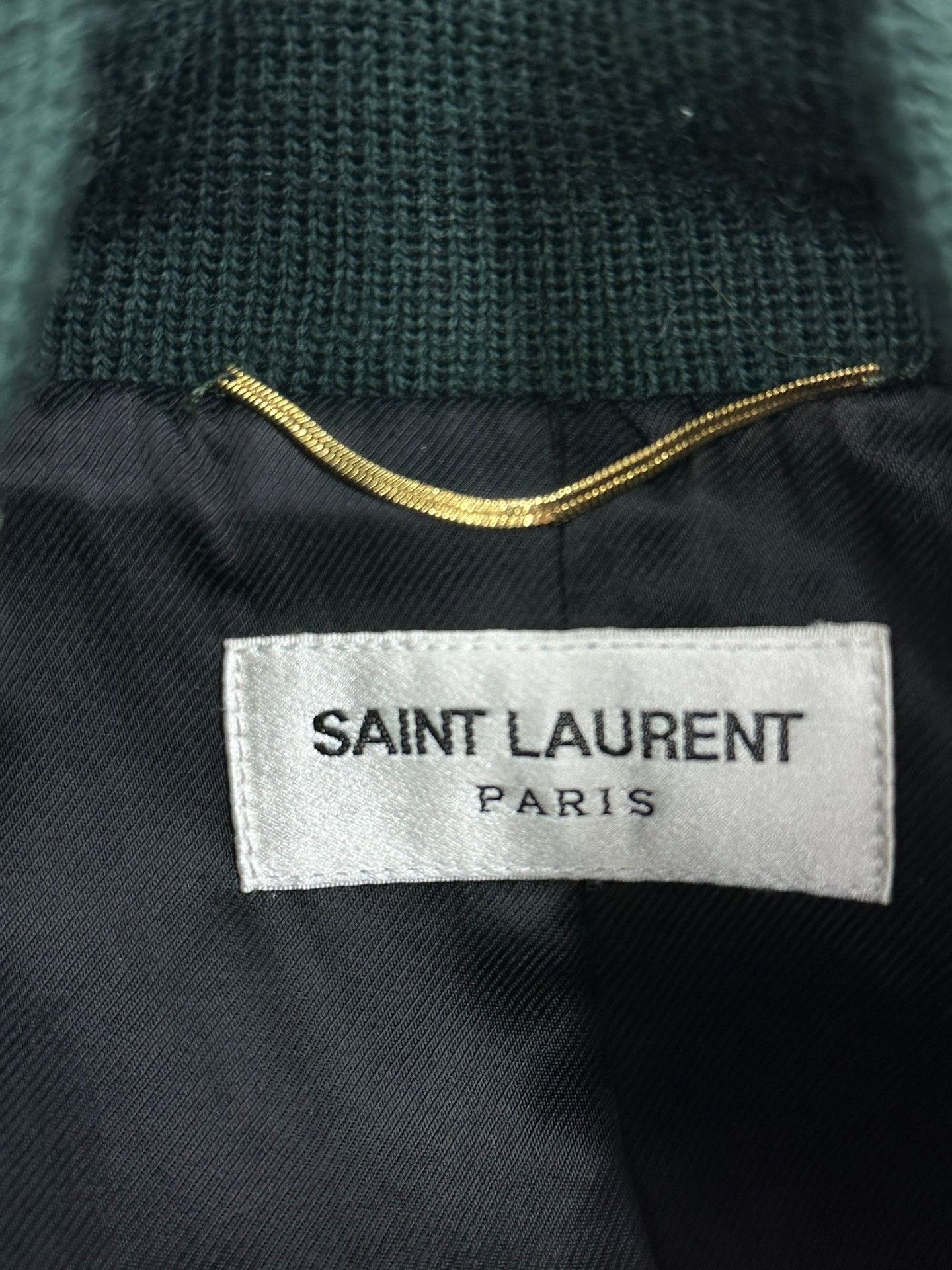 Saint Laurent Paris Saint Laurent YSL Green Baseball Jacket Size XS / US 0-2 / IT 36-38 - 4 Thumbnail