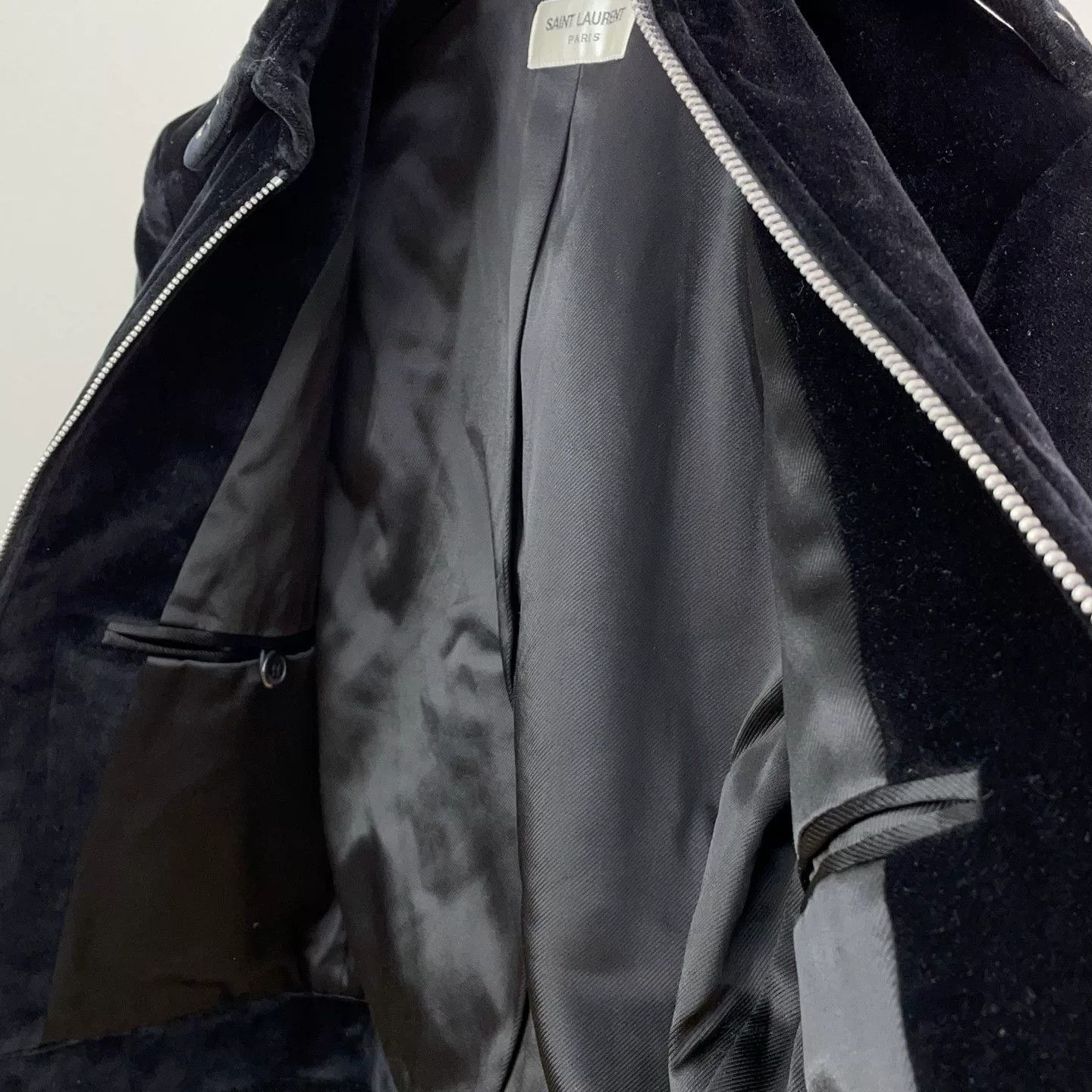Saint Laurent Paris Saint Laurent Black Studded Velvet Jacket Size S / US 4 / IT 40 - 7 Thumbnail