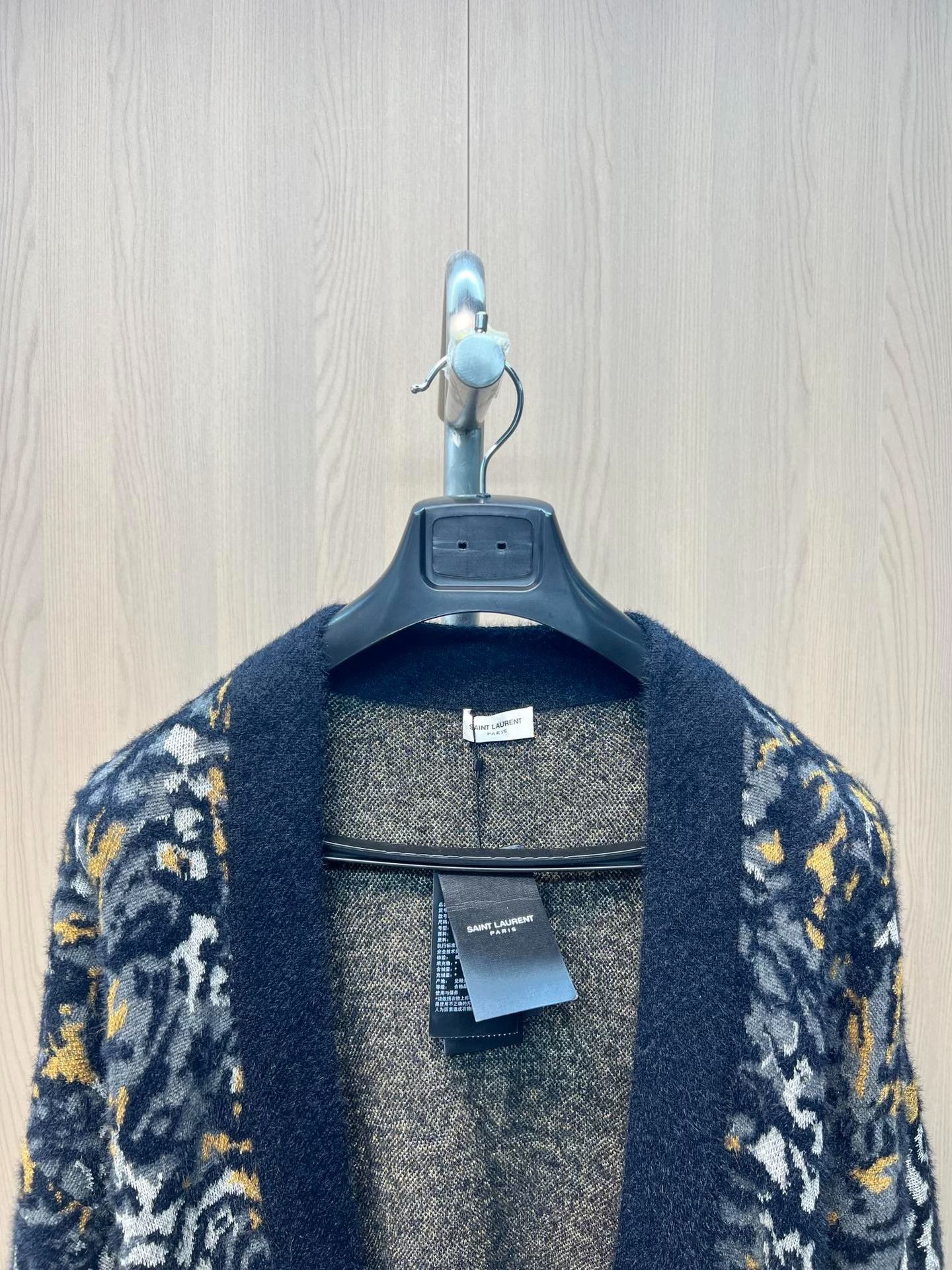 Saint Laurent Paris Saint Laurent Floral Knit Cardigan Size XS / US 0-2 / IT 36-38 - 2 Thumbnail