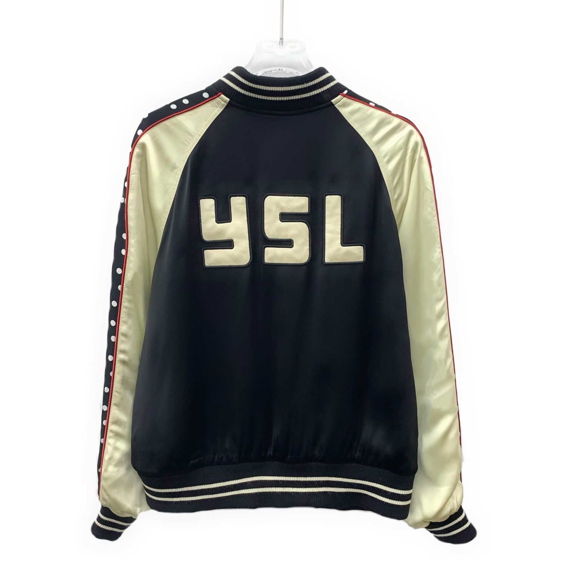 Saint Laurent Paris Saint Laurent Polka Dot Baseball Jacket Size US M / EU 48-50 / 2 - 2 Thumbnail