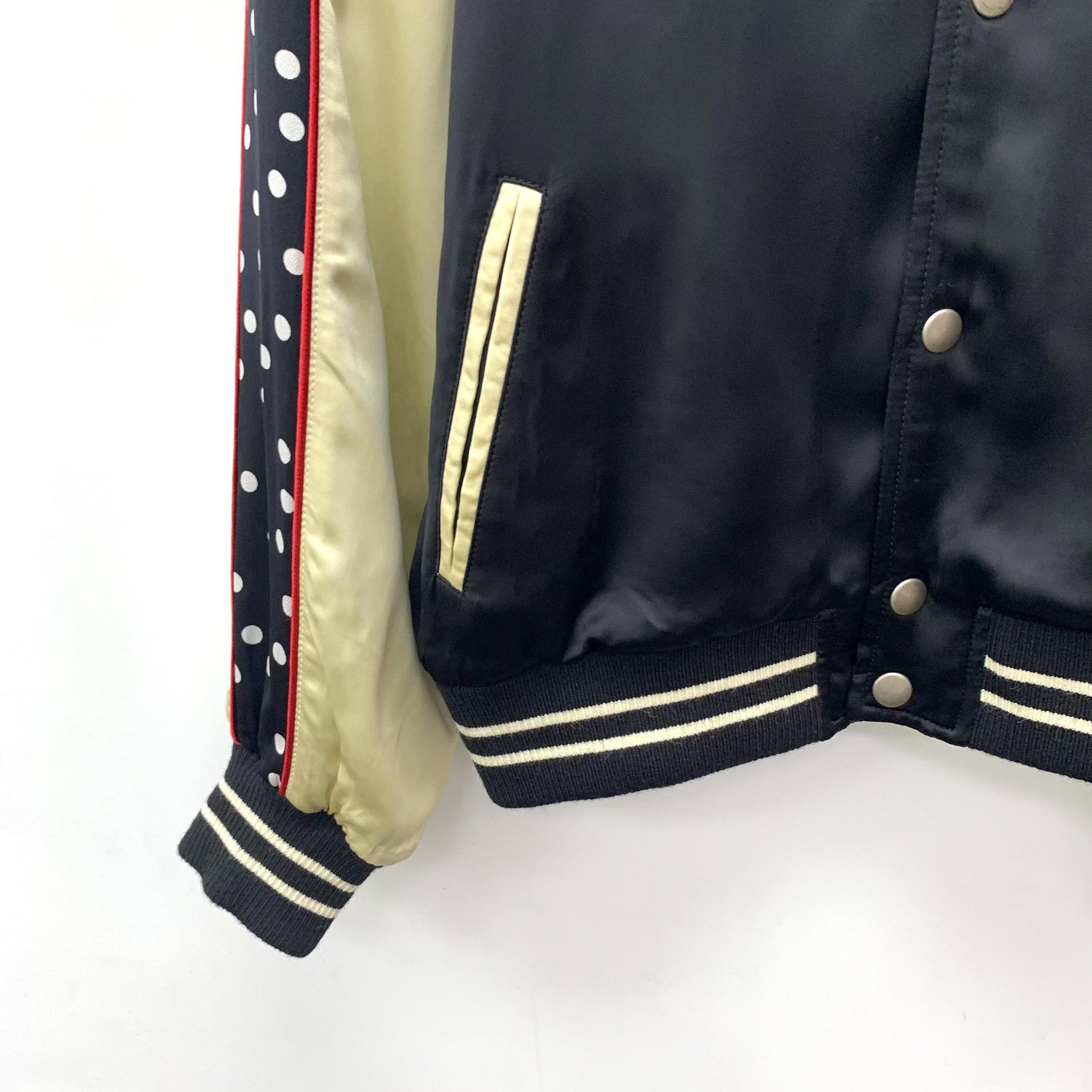 Saint Laurent Paris Saint Laurent Polka Dot Baseball Jacket Size US M / EU 48-50 / 2 - 4 Thumbnail