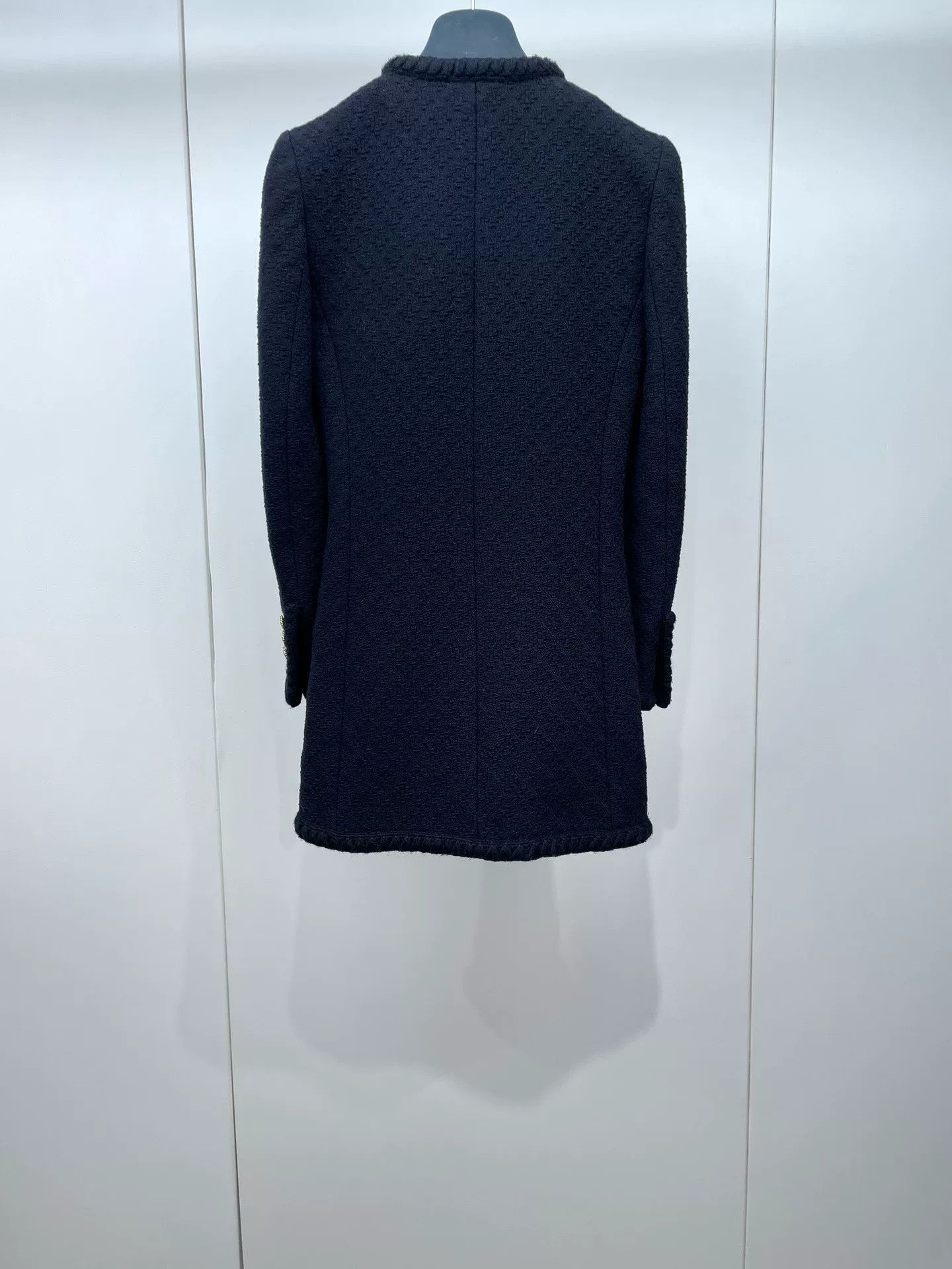 Saint Laurent Paris Saint Laurent Gold Button Tweed Coat Size XXS / US 00 / IT 34 - 2 Thumbnail