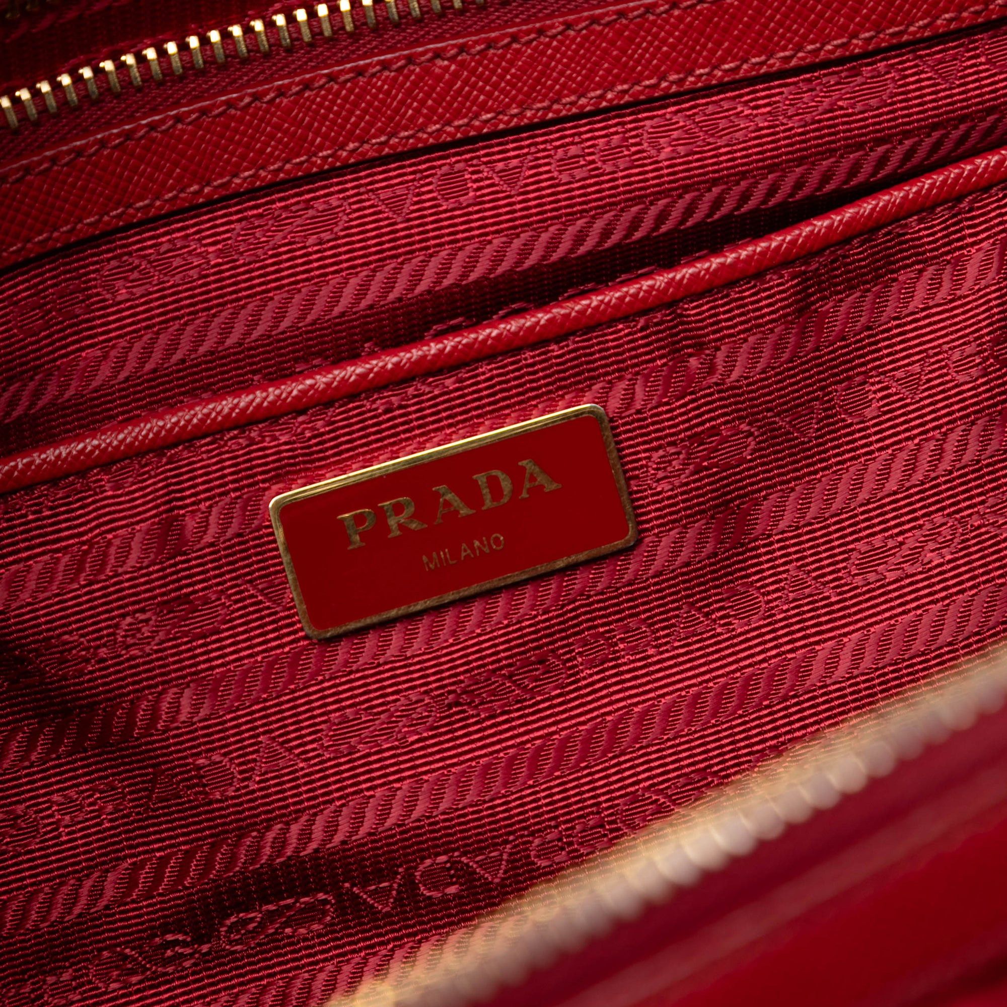 Prada Saffiano Trimmed Tessuto Satchel Size ONE SIZE - 5 Thumbnail