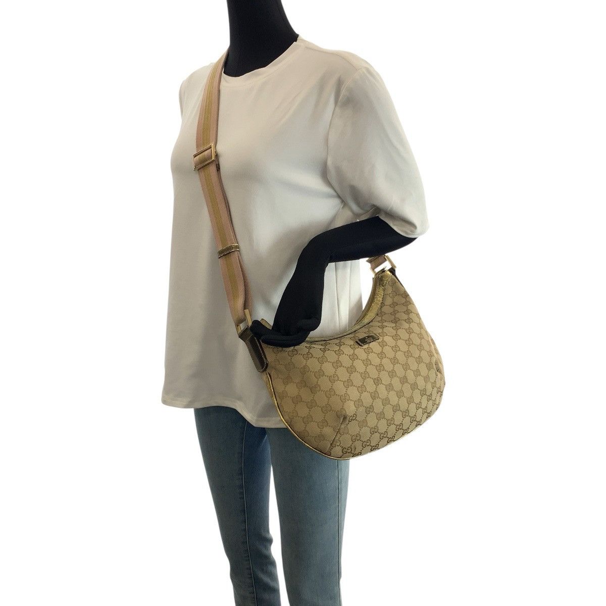 Gucci Gucci Gucci GG Canvas Patent Leather Shoulder Bag Textile Shoulder Bag 181092 DUTY FREE for USA Size ONE SIZE - 7 Thumbnail