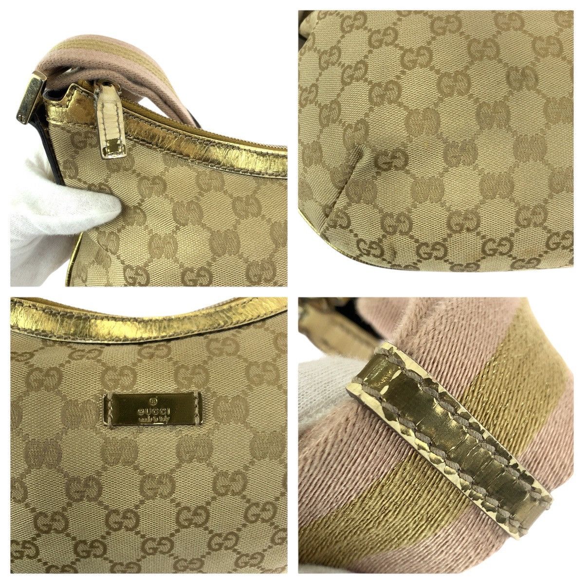 Gucci Gucci Gucci GG Canvas Patent Leather Shoulder Bag Textile Shoulder Bag 181092 DUTY FREE for USA Size ONE SIZE - 5 Thumbnail