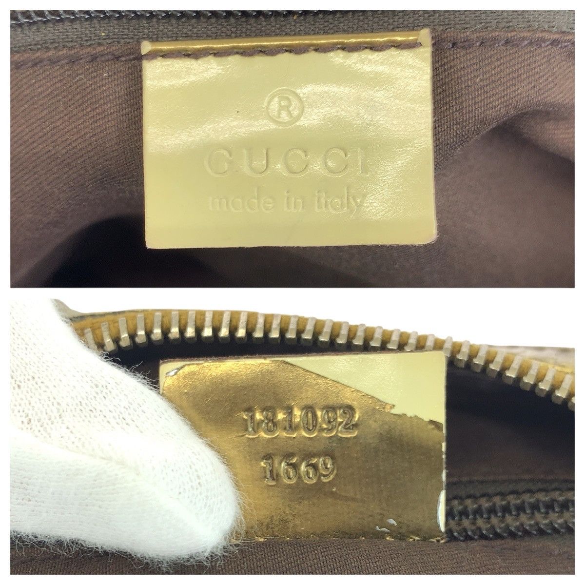 Gucci Gucci Gucci GG Canvas Patent Leather Shoulder Bag Textile Shoulder Bag 181092 DUTY FREE for USA Size ONE SIZE - 4 Thumbnail