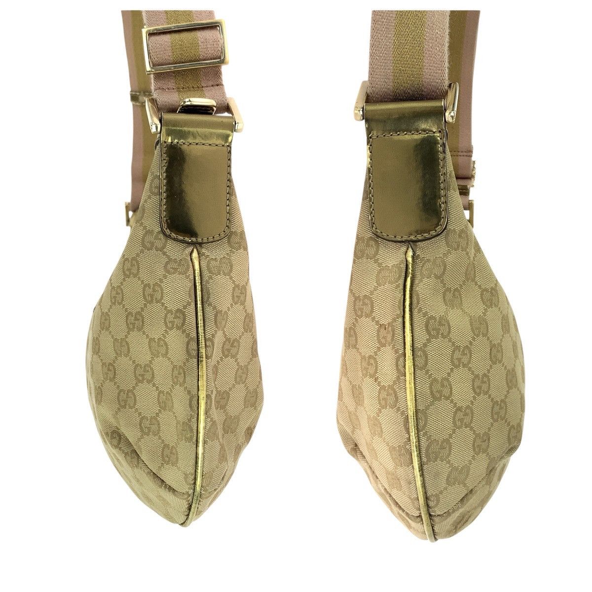Gucci Gucci Gucci GG Canvas Patent Leather Shoulder Bag Textile Shoulder Bag 181092 DUTY FREE for USA Size ONE SIZE - 8 Thumbnail