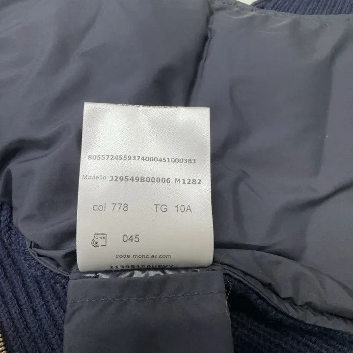 Moncler Moncler Kids Night Blue Logo Puffer Jacket Size US S / EU 44-46 / 1 - 2 Thumbnail