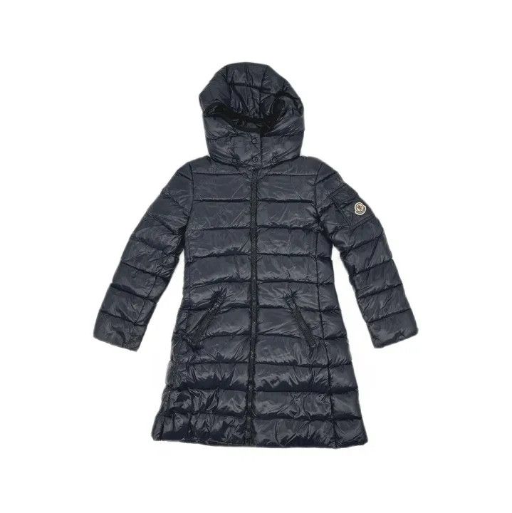 Moncler Moncler Kids Navy Hooded Down Jacket Size US XS / EU 42 / 0 - 2 Thumbnail