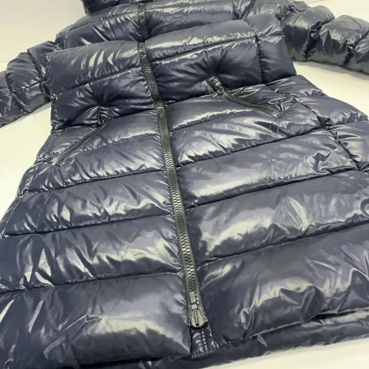 Moncler Moncler Kids Navy Hooded Down Jacket Size US XS / EU 42 / 0 - 9 Thumbnail