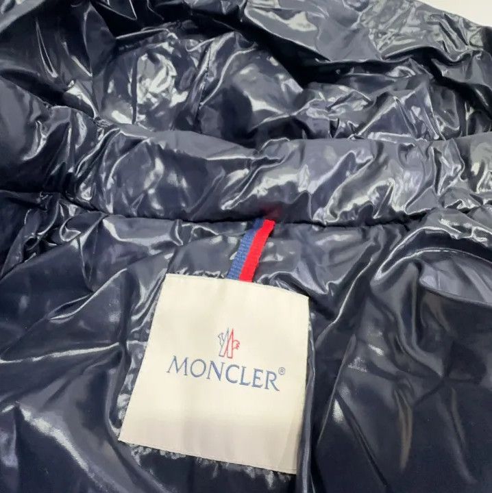 Moncler Moncler Kids Navy Hooded Down Jacket Size US XS / EU 42 / 0 - 4 Thumbnail
