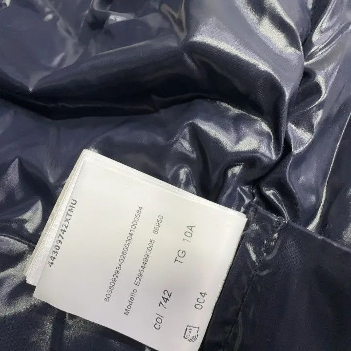 Moncler Moncler Kids Navy Hooded Down Jacket Size US XS / EU 42 / 0 - 6 Thumbnail