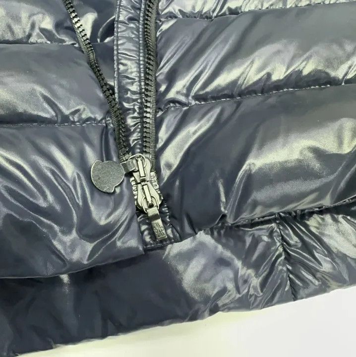 Moncler Moncler Kids Navy Hooded Down Jacket Size US XS / EU 42 / 0 - 15 Thumbnail