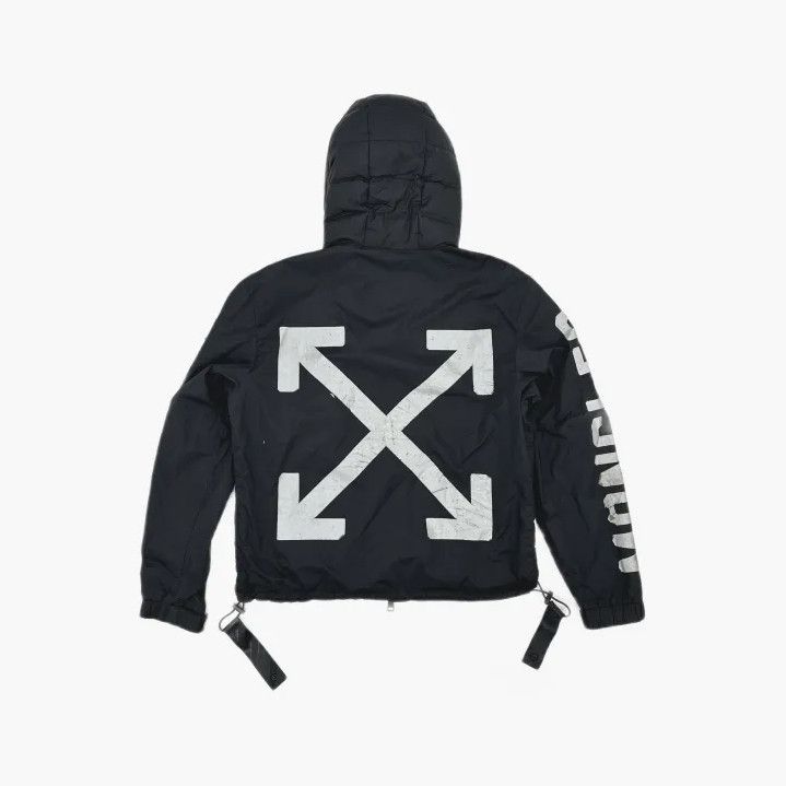 Moncler Moncler x OFF-WHITE Back Logo Print Down Jacket Size US XXL / EU 58 / 5 - 3 Thumbnail