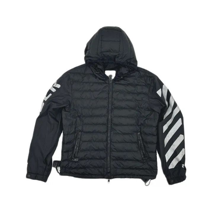 Moncler Moncler x OFF-WHITE Back Logo Print Down Jacket Size US XXL / EU 58 / 5 - 2 Thumbnail
