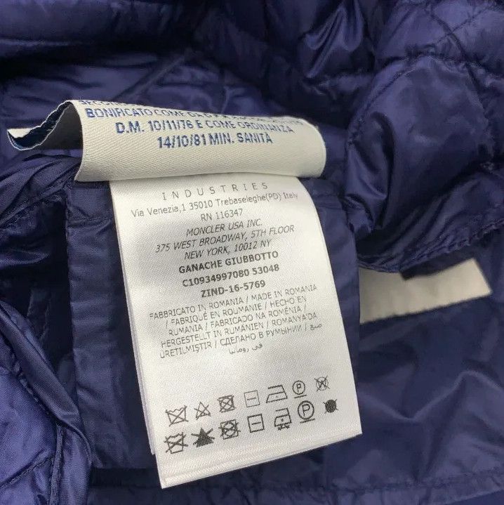 Moncler Moncler Solid Blue Casual Warm Coat Size US XS / EU 42 / 0 - 5 Thumbnail