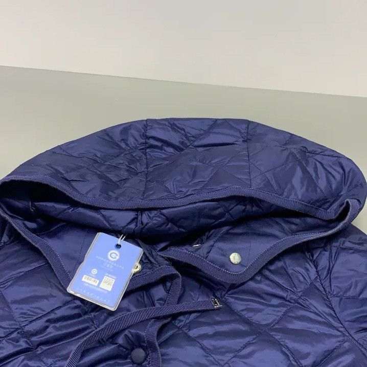 Moncler Moncler Solid Blue Casual Warm Coat Size US XS / EU 42 / 0 - 8 Thumbnail