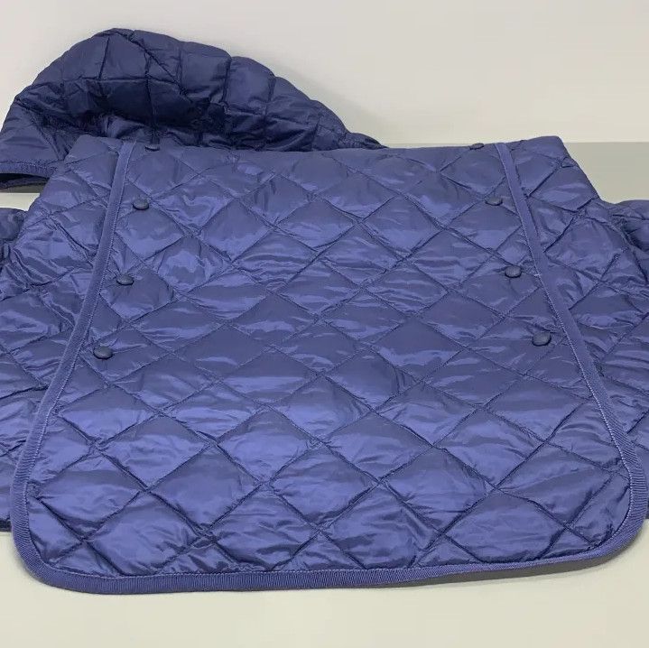 Moncler Moncler Solid Blue Casual Warm Coat Size US XS / EU 42 / 0 - 16 Thumbnail