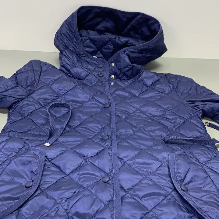 Moncler Moncler Solid Blue Casual Warm Coat Size US XS / EU 42 / 0 - 12 Thumbnail