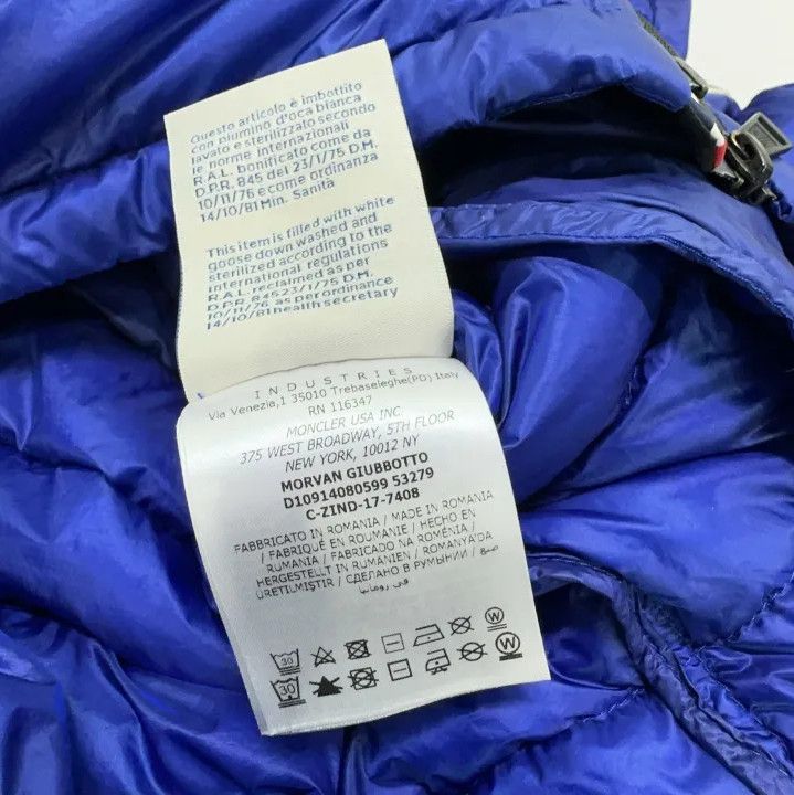 Moncler Moncler Solid Blue Warm Puffer Jacket Size US XXL / EU 58 / 5 - 5 Thumbnail