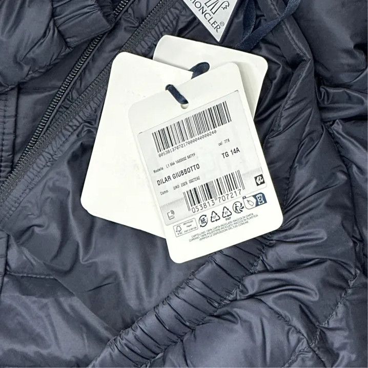 Moncler Moncler Kids Long-Sleeve Down Logo Hooded Jacket Size US S / EU 44-46 / 1 - 2 Thumbnail