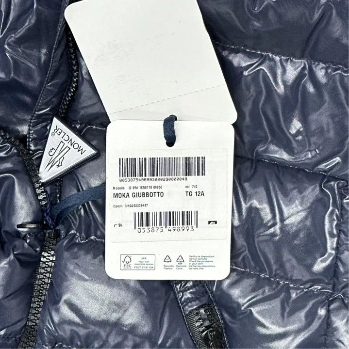 Moncler Moncler Moka Kids' Long Hooded Down Jacket Size US M / EU 48-50 / 2 - 3 Thumbnail