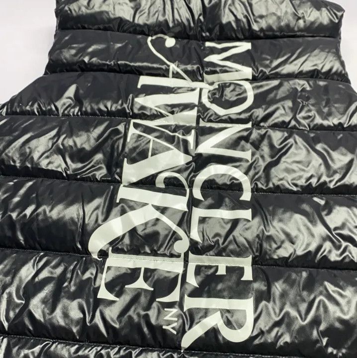 Moncler Moncler Logo Print Stand Collar Down Vest Size US M / EU 48-50 / 2 - 8 Thumbnail