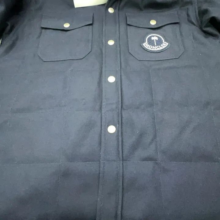 Moncler Moncler x PALM ANGELS Genius Solid Long Sleeve Shirt Size US S / EU 44-46 / 1 - 5 Thumbnail