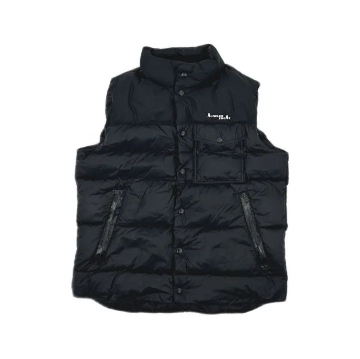 Moncler Moncler Letter Embroidery Stand-Collar Down Vest Size US L / EU 52-54 / 3 - 2 Thumbnail