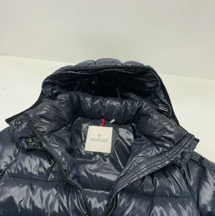 Moncler Moncler Solid Shiny Hooded Down Jacket Size US XS / EU 42 / 0 - 8 Thumbnail