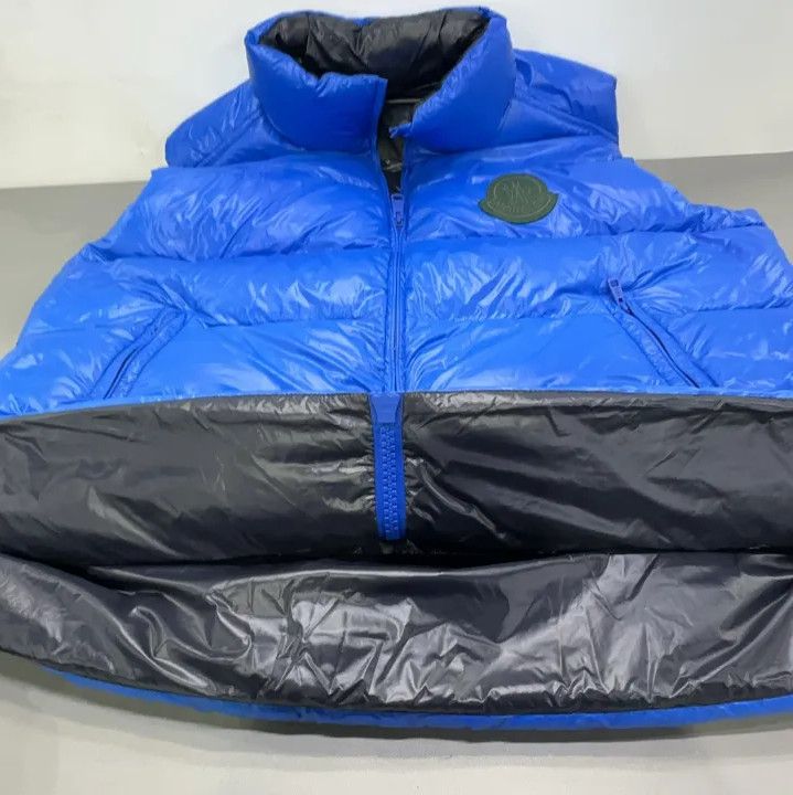 Moncler Moncler Men's Solid Logo Stand Collar Down Vest Size US XXL / EU 58 / 5 - 8 Thumbnail