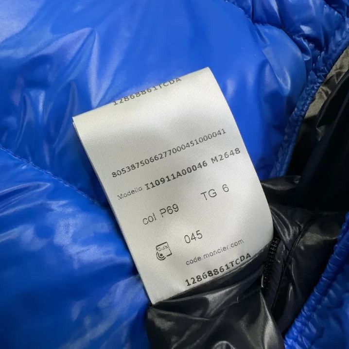 Moncler Moncler Men's Solid Logo Stand Collar Down Vest Size US XXL / EU 58 / 5 - 4 Thumbnail