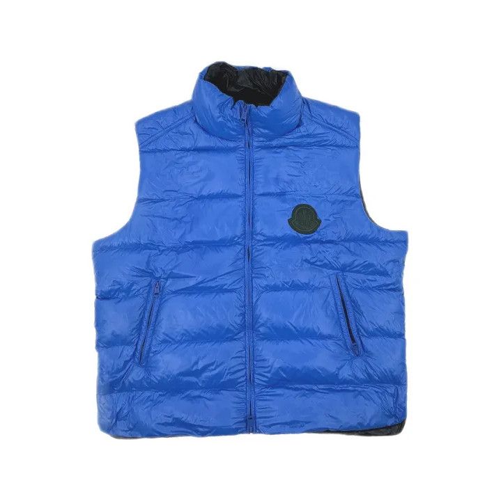 Moncler Moncler Men's Solid Logo Stand Collar Down Vest Size US XXL / EU 58 / 5 - 2 Thumbnail
