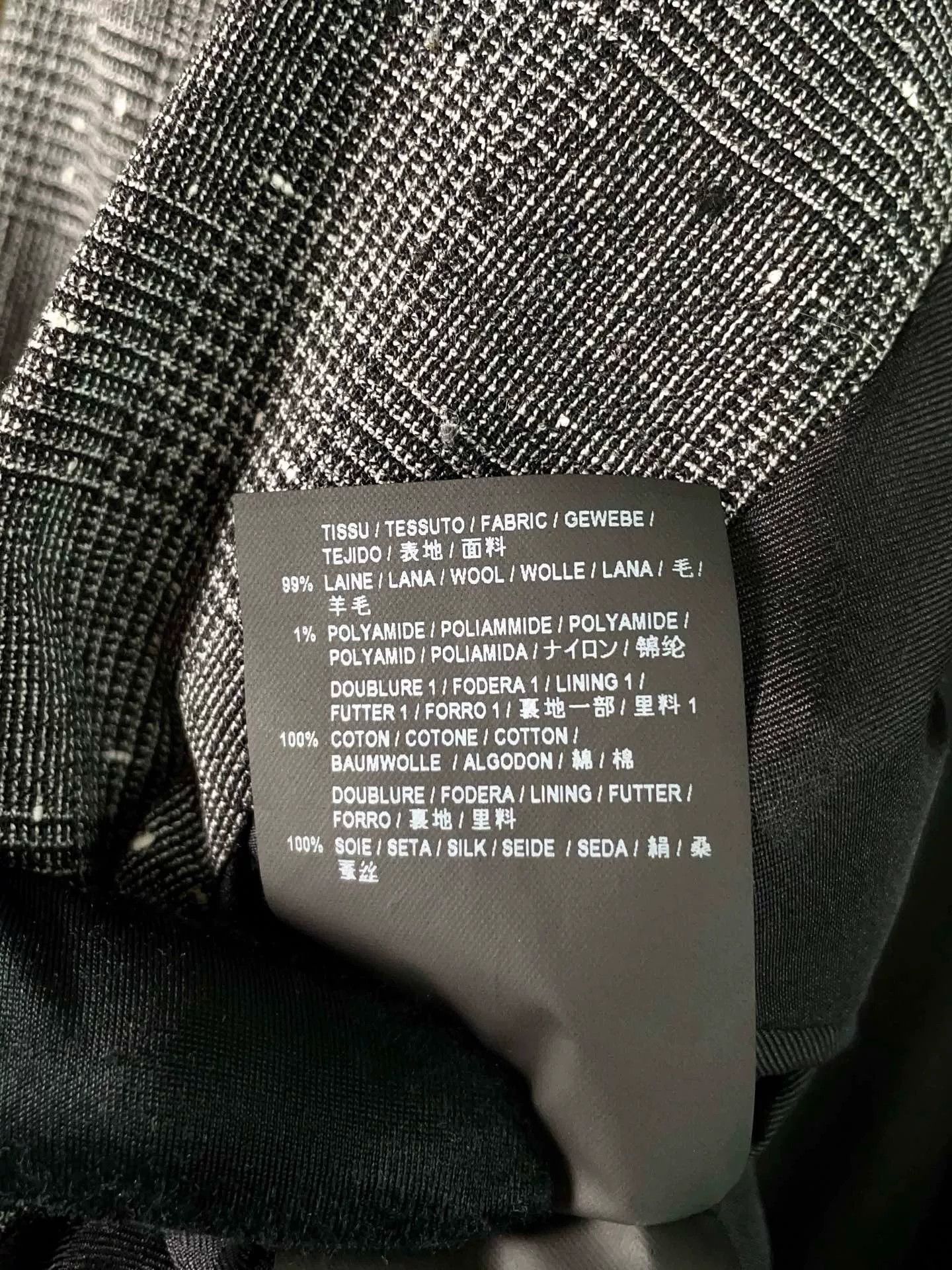 Saint Laurent Paris Saint Laurent Gray Checkered Blazer Size XXS / US 00 / IT 34 - 9 Thumbnail