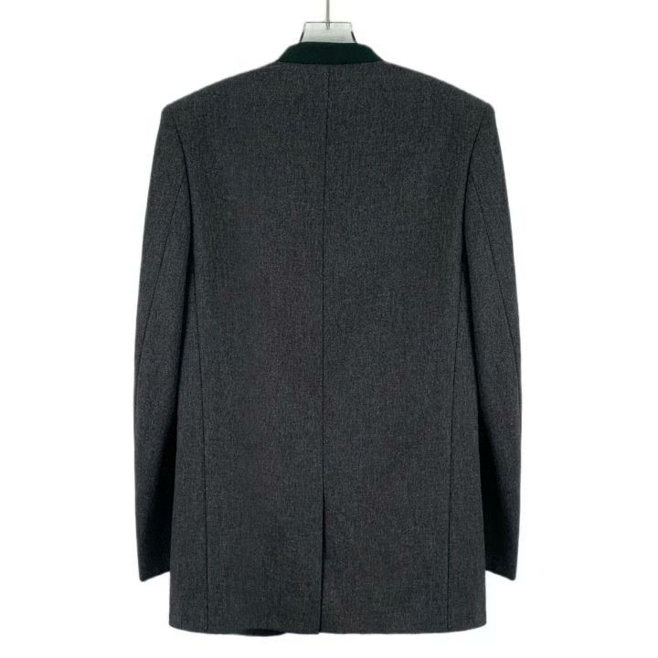Saint Laurent Paris Yves Saint Laurent Gray Wool Jacket Size US S / EU 44-46 / 1 - 2 Thumbnail