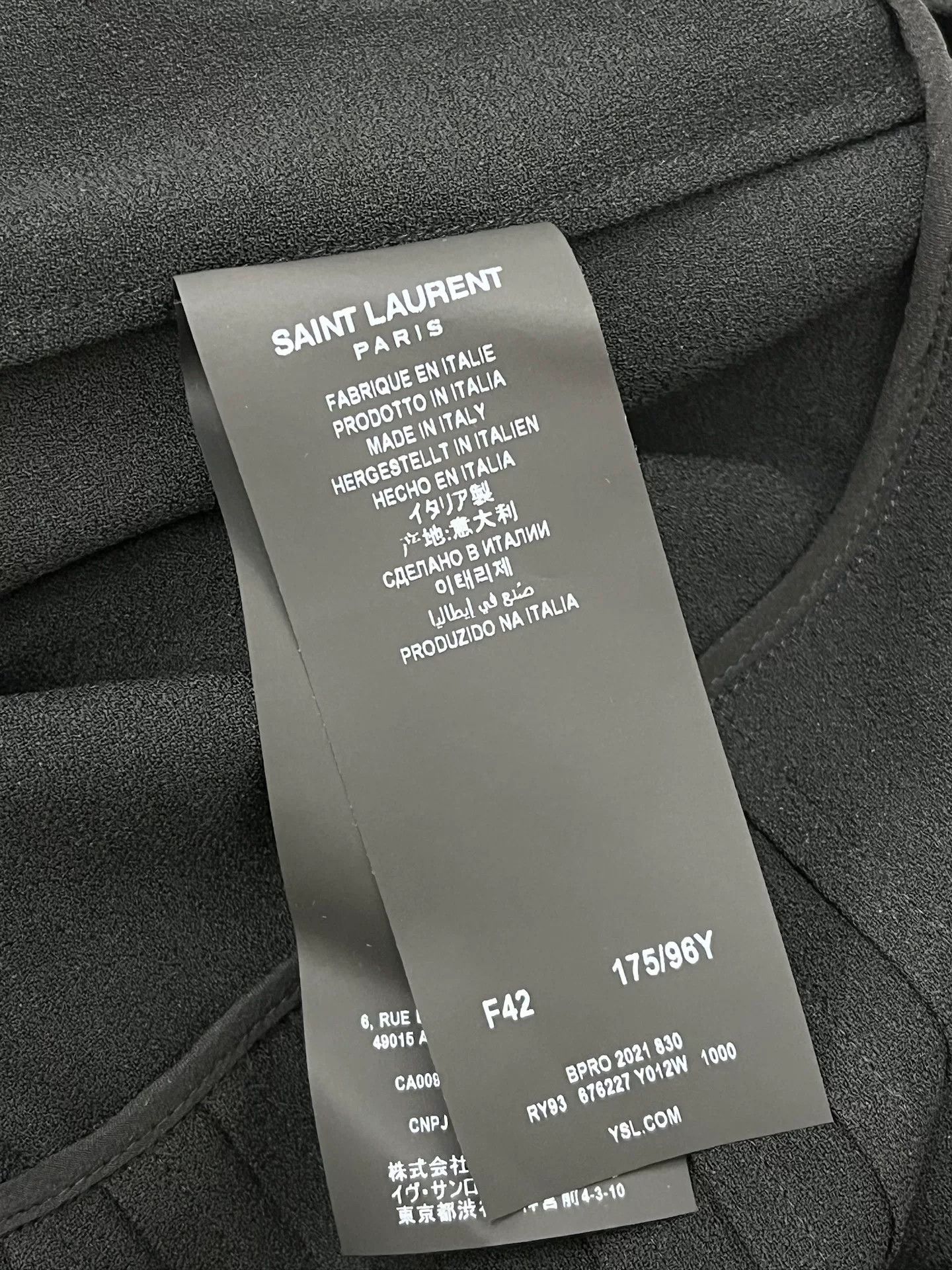 Saint Laurent Paris YSL Saint Laurent Black Lace Collar Dress Size M / US 6-8 / IT 42-44 - 6 Thumbnail