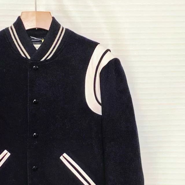 Saint Laurent Paris Saint Laurent Striped Varsity Jacket Size US S / EU 44-46 / 1 - 3 Thumbnail